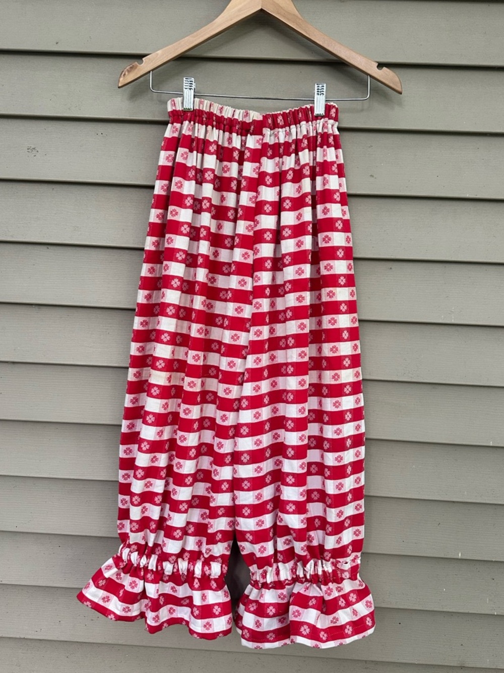 Vintage gingham bloomers clown costume pants women’s small